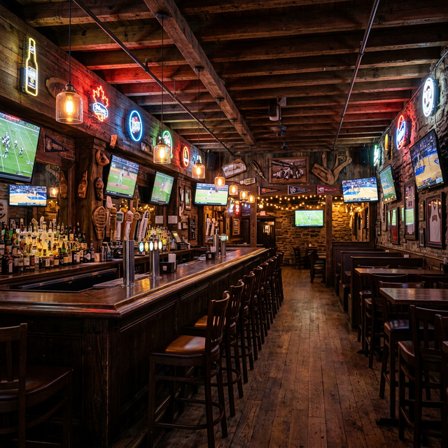 Wings N Taps bar interior
