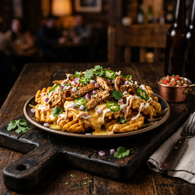 WnT Waffle Fry Nachos